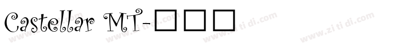 Castellar MT字体转换